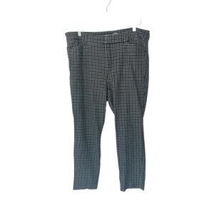 Old Navy Plus Black Houndstooth Office Career Work Pixie Skinny Pants Size‎ 16